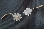 VINTAGE 1960's Barbie Daisy Flower Pearl Hair Accessory (Set of 2)