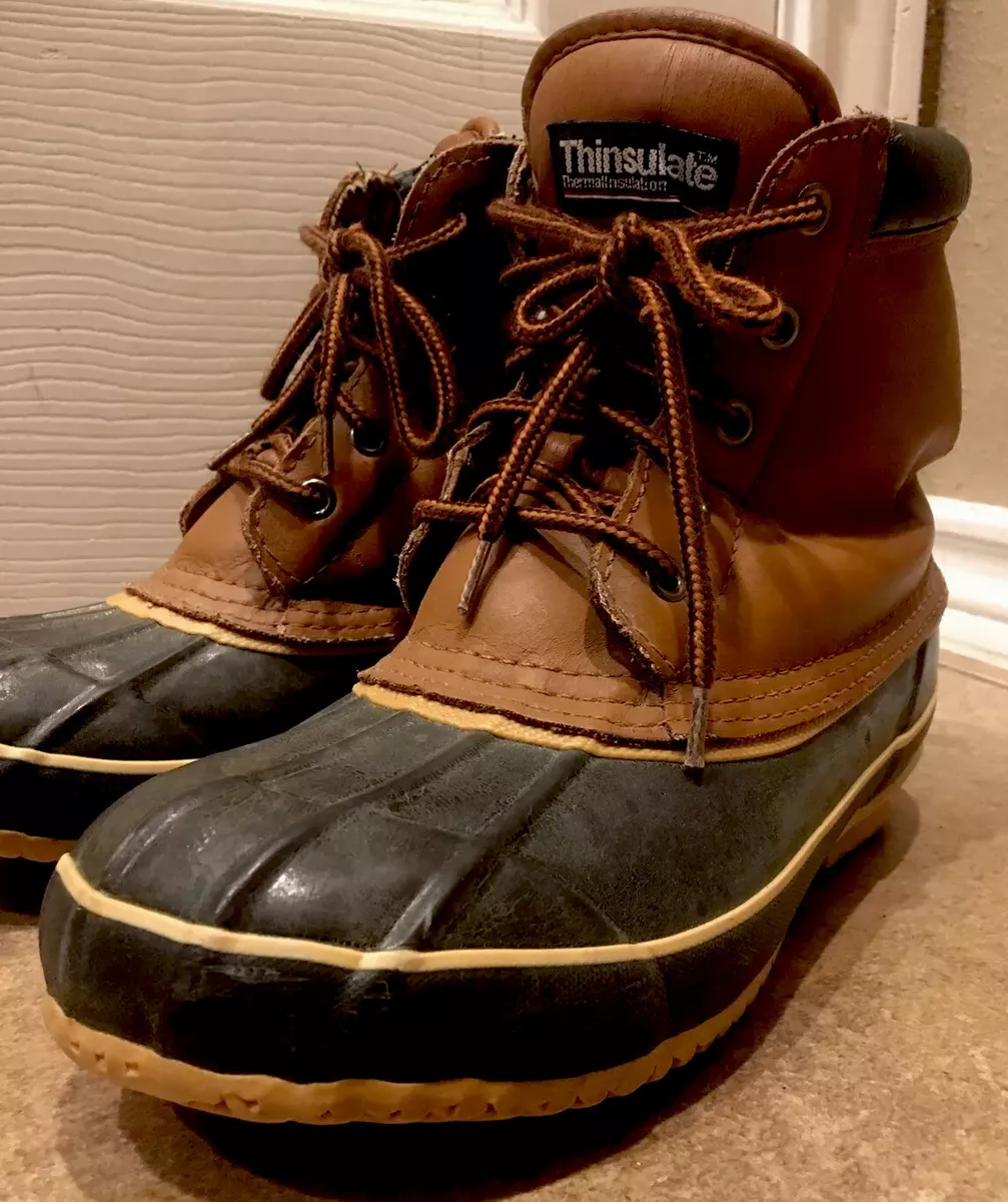 Brown Leather Northwest Territory Duck Boot Winter Boots L Size