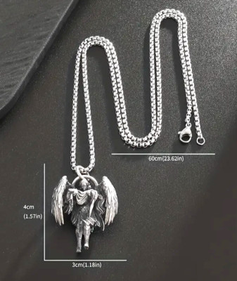 Vatertag Geschenk Anhänger Halskette Erlösung Erzengel Flügel, Versand aus USA