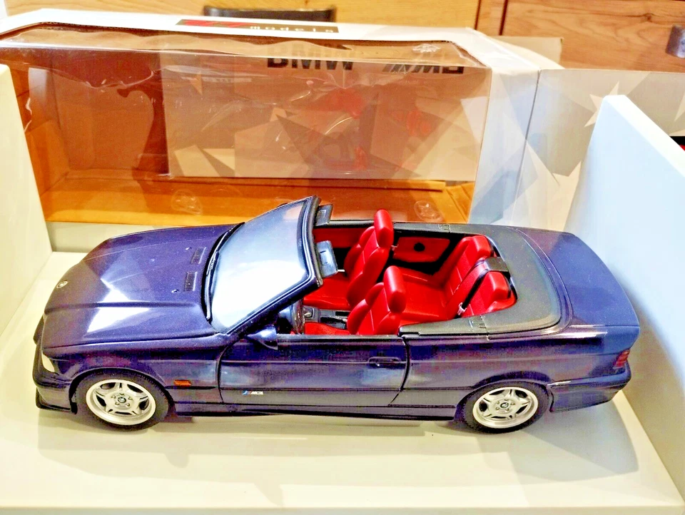 UT Models 1/18 BMW M3 E36 Cabriolet Techno Violet +BOITE ETAT NEUF - Photo 2/4