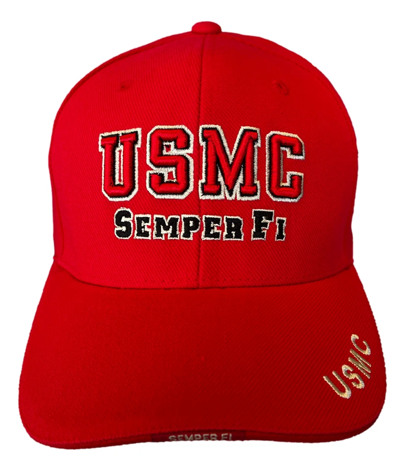 Boné de beisebol USMC US Marine Corps Military 1st Recon Semper Fi Bulldog - Imagem 3 de 3