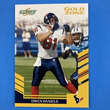 Owen Daniels 2007 Score Gold Zone Parallel #216 553/600 NFL Houston Texans