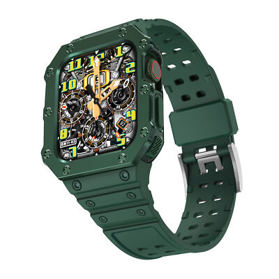 Band For Apple Watch Series 7 8 9 41/45MM Series SE 3 2 4 5 6 iWatch Strap+Case