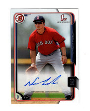 2015 Bowman Prospects Auto Nick Longhi #PA-NL Auto Boston Red Sox