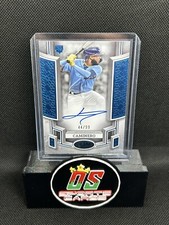 2024 Topps Tier One Certified Break Out Blue Auto Junior Caminero /99 RAYS RC