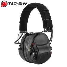 TAC-SKY IPSC Tactical Headset Active Noise-canceling Electronic Silicone Earmuff