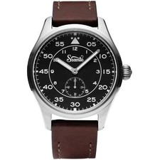 Szanto Heritage Aviator Black Brown Watch - Brand New