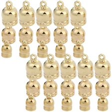 120PCS End Caps Cord Ends Caps for Tassel Bracelet Necklace Jewelry Making