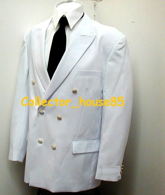 Men Blazer 100% Genuine White Lambskin Leather Party Casual Office Wear CH222
