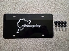 Nurburgring Silver Laser Engraved Aluminum vanity plate
