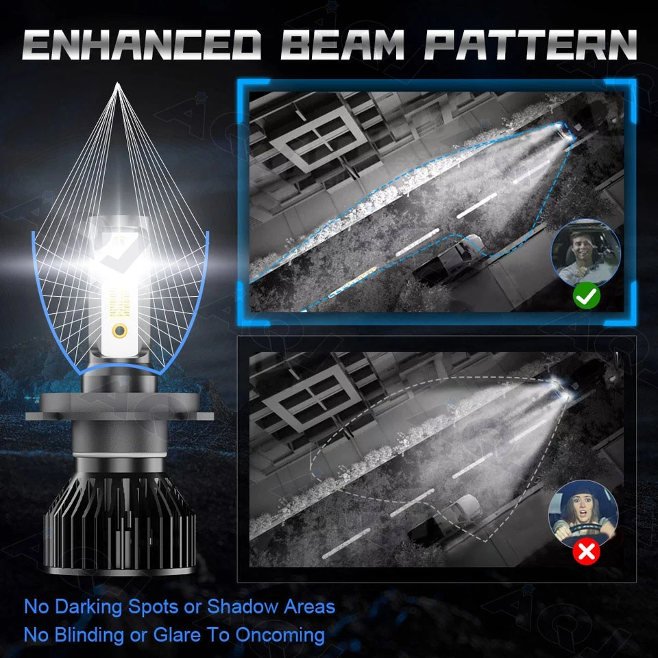 5"X7" 7''x6'' LED Headlight For Chevrolet Express Cargo Van 1500 2500 3500 Foto 3 de 4