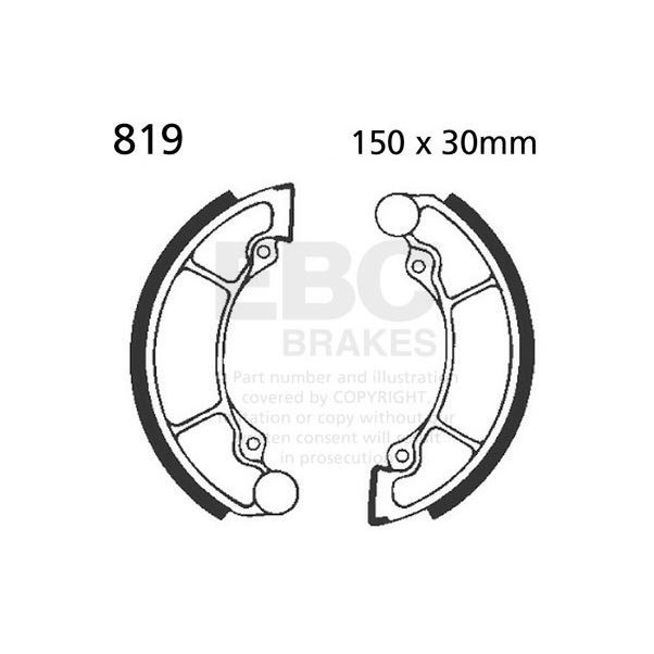 EBC Brake Shoe Set - 819