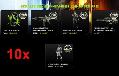 Call of Duty Black Ops 7 Full Set 10x Codes 15 min 2XP double XP doppelt