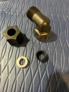 Kinetico Brine Elbow Included Collets and Split Rings