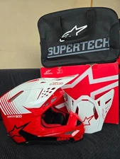 Alpinestars SUPERTech M10 DYNO RED WHITE HELMET