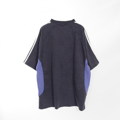 BALENCIAGA × Adidas T-shirt cotton Navy Blue Size 3 Used Mens | eBay