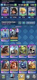 CR 70 LVL | 54 MAXED CARDS | 11K+ Trophies | 70K+ GOLD | 140 Emotes | CHEAP