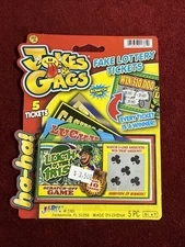 Fake Lottery Tickets Bundle Of 5-Joke-gag-prank-Every Ticket Wins