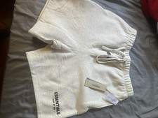 Essentials Fear of God Men s Light Oatmeal Fleece Sweat Shorts Size M