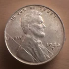 1935-D Mint Error Foreign Wire Imprint Lincoln Wheat Cent Penny ACTUAL COIN 1544