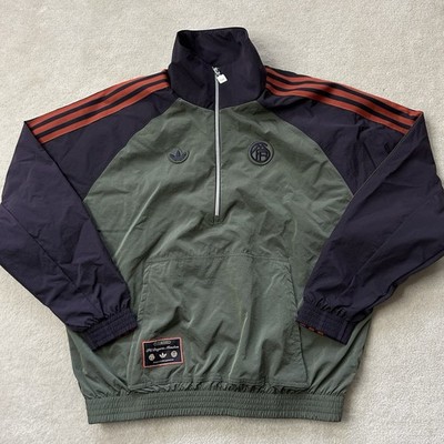 Adidas Originals FC Bayern Munich Mens Small Soccer Jacket Windbreaker Lined