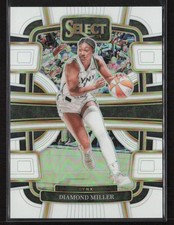 Diamond Miller 2024 Panini Select WNBA #25 Prizms White /99 Minnesota Lynx