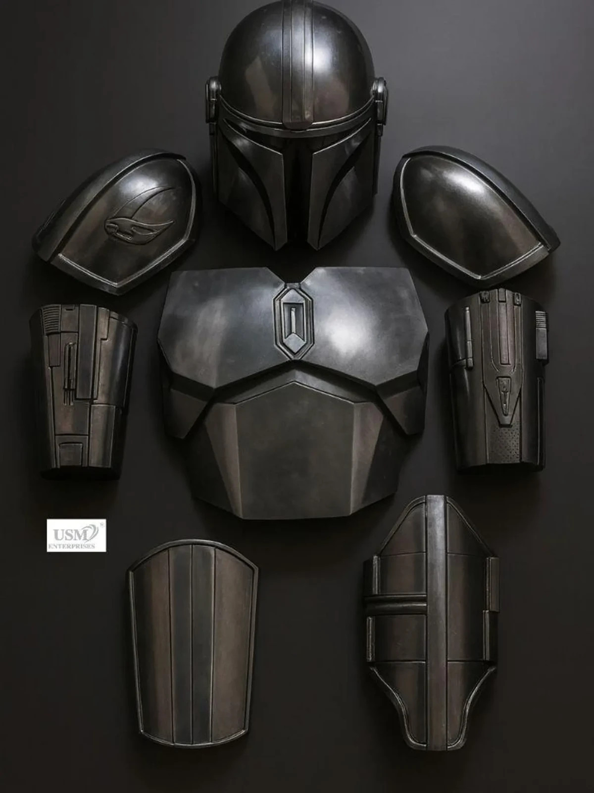 Authentic Mandalorian Silver Full Armor Suit - Wearable Star Wars Cosplay