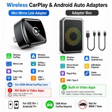LAMTTO Wireless CarPlay AI box Android Auto Adapter Converter Netflix,YouTube US