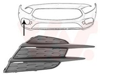 VAN WEZEL Lüftungsgitter Grill Stoßfänger