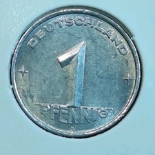 Deutschland/DDR, 1 Pfennig 1952 A In Vorz&uuml;glich#18/164