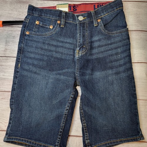 Levis 511 Youth Boys Denim Shorts Adjustable Stretch Waist NWT Size 12