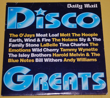 Disco Greats - 15 Track - Various Artists -  Daily Mail  Promo CD