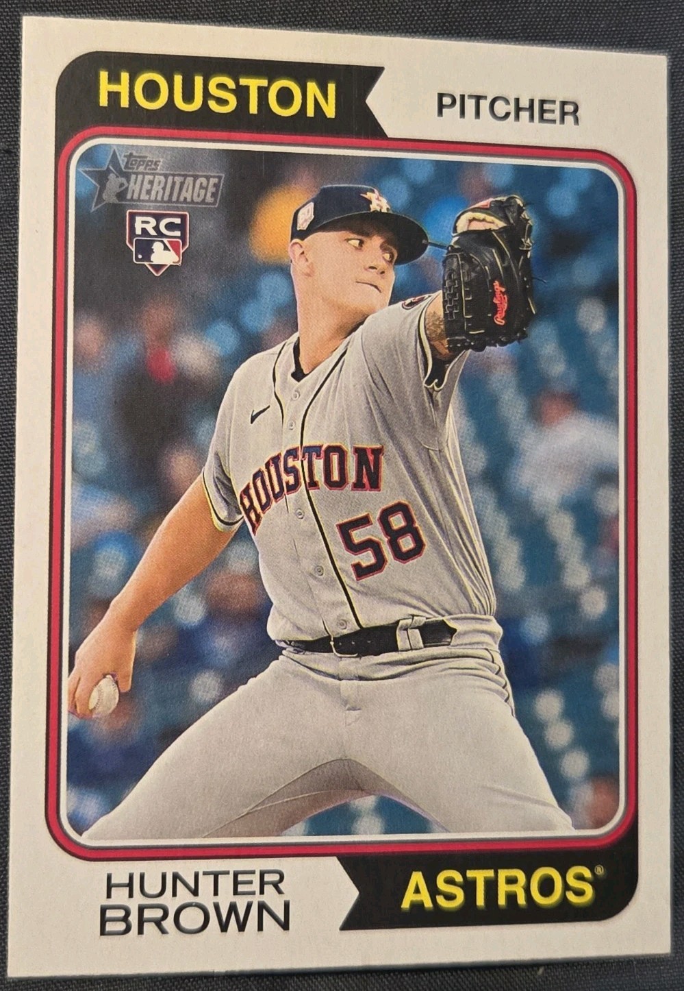 Hunter Brown 2021 Topps Heritage #316 RC Rookie Houston Astros