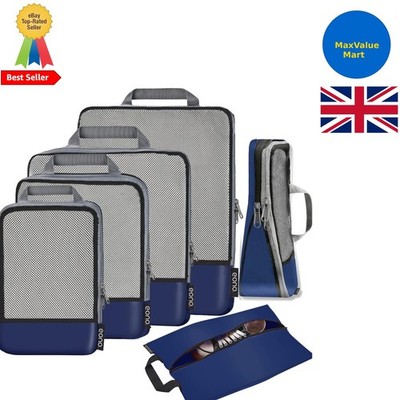 Robuste Gepäck Organizer - 3/4/6 Set Packwürfel mit Sichtfunktionen