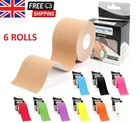 Kinesiology Tape EXTRA STICKY 1 3 6 12 Rolls Sports Injury 5cm KT Muscle Strain