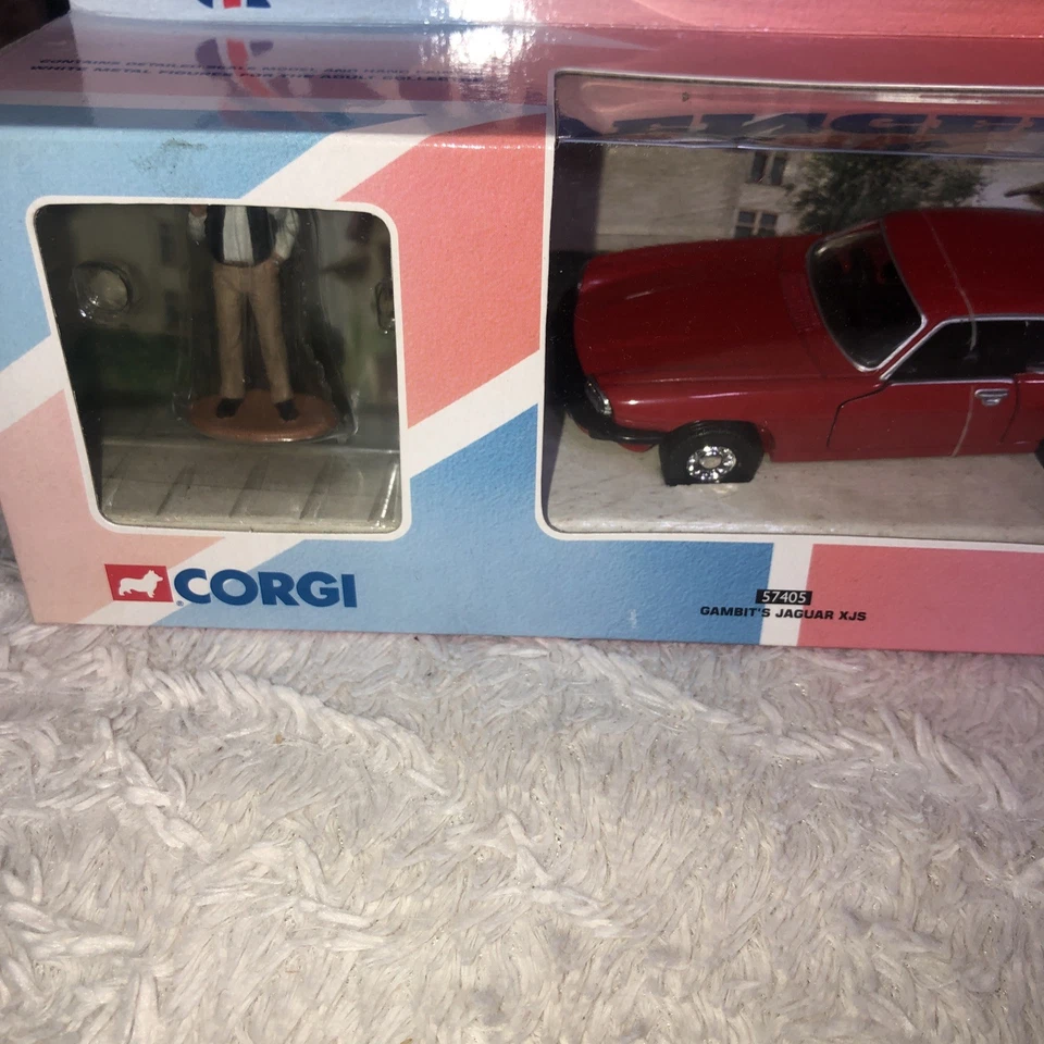 Vintage 2000 Corgi New Avengers Gambit's Jaguar XJS + Figure Diecast Model NEW - Image 2 of 4