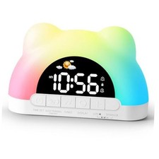 Kids Alarm Clock, Ok to Wake Alarm Clock for Kids, Toddlers Sleep White