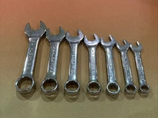 Husky ~ 7-Piece SAE Stubby Wrench Set ~ 3/8” - 3/4”