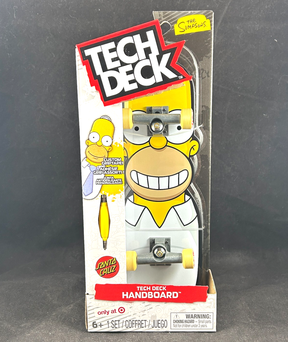 2025 HOMER SIMPSON TECH DECK SANTA CRUZ HANDBOARD TARGET EXCLUSIVE