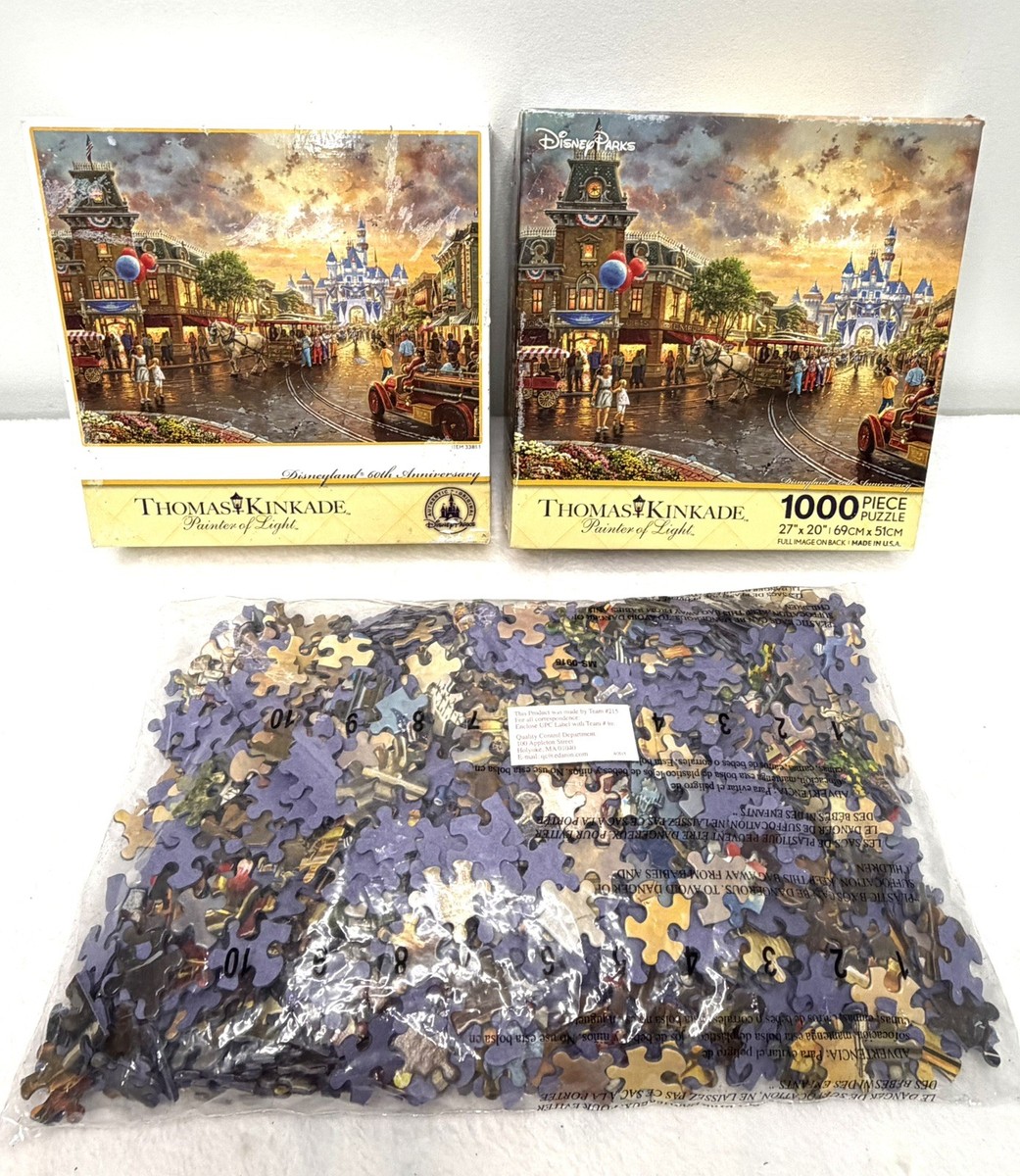 ディズニー 追憶の日々 Thomas Kinkade Disney Parks Disneyland 60th Anniversary 1000 Pc