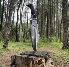 Custom Handmade Carbon Steel Blade Survival Bowie Knife/Hunting Knife Camping