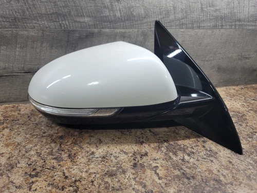 17-22 Kia Niro Right Passenger Mirror W/ Blind Spot Heated Snow White Pearl OEM