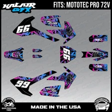 Graphics Kit for MotoTec Pro 72v (All Years) Revolt Series - MAGENTA