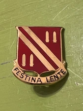  U.S. ARMY CREST: 42ND FIELD ARTILLERY BATTALION (Festina Lente)