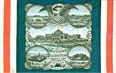 1876 Centennial International Exhibition Fairmount Park Philadelphia Postcard