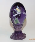 Fenton Violet Egg, "God's Light is everywhere"
