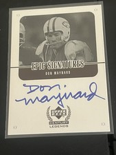 1999 Upper Deck Century Legends Don Maynard Epic Signatures Auto Jets JV2