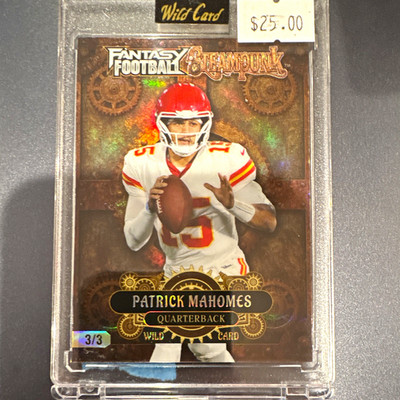 Wild Card Fantasy Football Steampunk Patrick Mahomes Chiefs NFL FSPBR05-PM 3/3