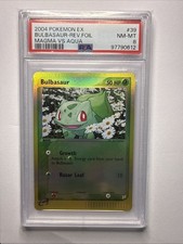 2004 POKEMON EX TEAM MAGMA VS TEAM AQUA #39 BULBASAUR-REVERSE FOIL PSA 8 on eBay