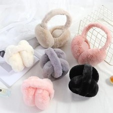 Winter Faux Fur Earmuffs Warm Soft Plush Foldable Ear Warmers for Women Men